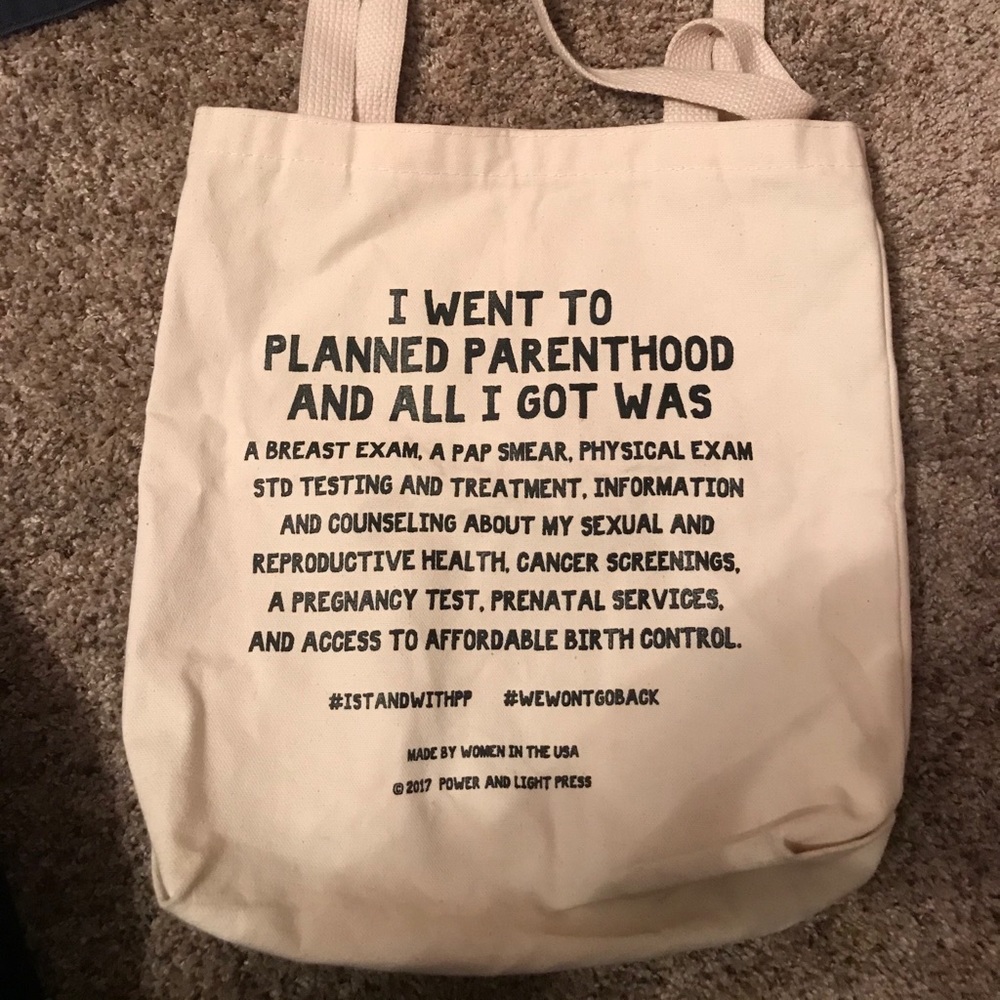 Planned parenthood tote.